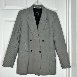 Zara Oversized Double Breasted Blazer Jacket Sz XL